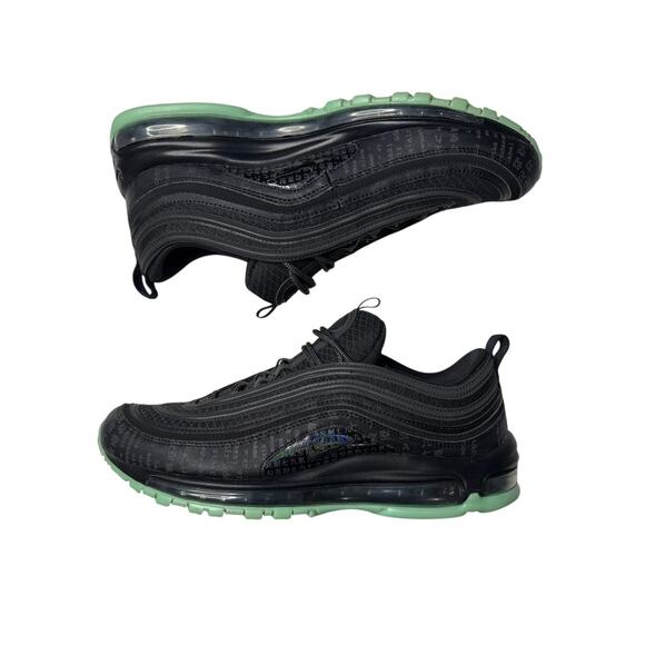 Nike Air Max 97 Matrix Black Anthracite Emerald Rise 921826-017 Size 10.5 main image 11